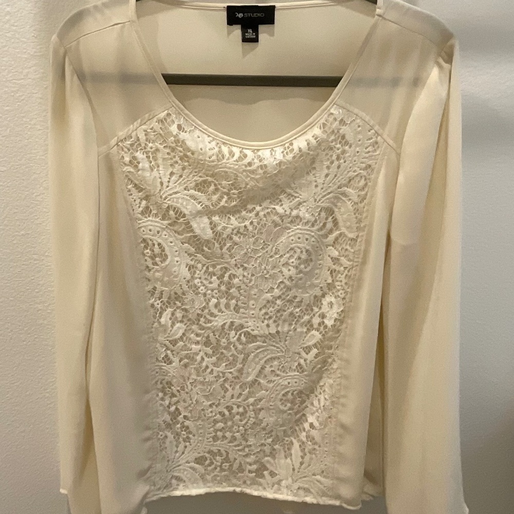 Cream blouse from AB Studio